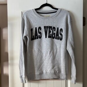 Las Vegas Women's Gray Crew Neck Sweater